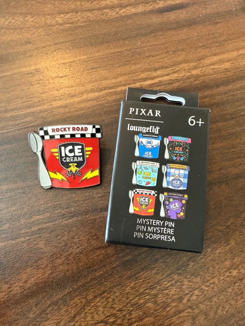 Pixar Loungefly Rocky Road Ice Cream Enamel Pin